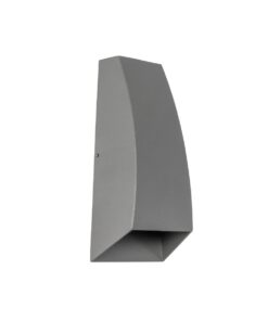 kelvo® FLUX KLV-101-0120 Φωτιστικό Τοίχου / Απλίκα LED 6W 750lm 30° AC 220-240V Αδιάβροχο IP65 Θερμό Λευκό 2700K – Bridgelux COB Chip & TÜV SÜD Driver – Γκρι Ανθρακί Ματ – Μ5 x Π8.5 x Υ17cm – 5 Χρόνια Εγγύηση