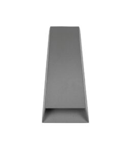 kelvo® FLUX KLV-101-0120 Φωτιστικό Τοίχου / Απλίκα LED 6W 750lm 30° AC 220-240V Αδιάβροχο IP65 Θερμό Λευκό 2700K – Bridgelux COB Chip & TÜV SÜD Driver – Γκρι Ανθρακί Ματ – Μ5 x Π8.5 x Υ17cm – 5 Χρόνια Εγγύηση