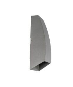 kelvo® FLUX KLV-101-0120 Φωτιστικό Τοίχου / Απλίκα LED 6W 750lm 30° AC 220-240V Αδιάβροχο IP65 Θερμό Λευκό 2700K – Bridgelux COB Chip & TÜV SÜD Driver – Γκρι Ανθρακί Ματ – Μ5 x Π8.5 x Υ17cm – 5 Χρόνια Εγγύηση