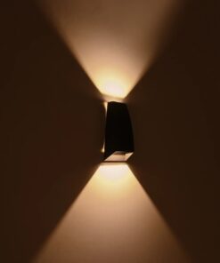 kelvo® FLUX KLV-101-0119 Φωτιστικό Τοίχου / Απλίκα LED 6W 750lm 30° AC 220-240V Αδιάβροχο IP65 Θερμό Λευκό 2700K – Bridgelux COB Chip & TÜV SÜD Driver – Μαύρο Ματ – Μ5 x Π8.5 x Υ17cm – 5 Χρόνια Εγγύηση