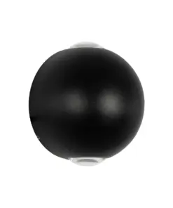GLOBOSTAR® VEGA 60672 Μοντέρνο Φωτιστικό Τοίχου - Απλίκα LED 6W 750lm 30° AC 220-240V Αδιάβροχο IP65 Θερμό Λευκό 2700K - Bridgelux COB Chip & TÜV SÜD Driver - Μαύρο Ματ - Μ10 x Π7.5 x Υ10cm - 5 Χρόνια Εγγύηση