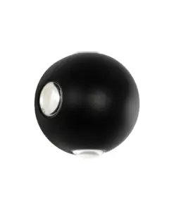 GLOBOSTAR® VEGA 60673 Μοντέρνο Φωτιστικό Τοίχου - Απλίκα LED 12W 1500lm 30° AC 220-240V Αδιάβροχο IP65 Θερμό Λευκό 2700K - Bridgelux COB Chip & TÜV SÜD Driver - Μαύρο Ματ - Μ10 x Π7.5 x Υ10cm - 5 Χρόνια Εγγύηση