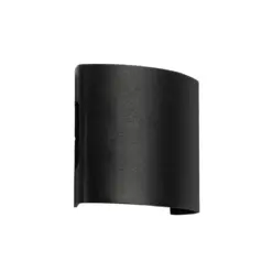 GLOBOSTAR® SIXOAD 60676 Μοντέρνο Φωτιστικό Τοίχου - Απλίκα LED 4W 500lm 30° AC 220-240V Αδιάβροχο IP65 Θερμό Λευκό 2700K - CREE XPE Chip & TÜV SÜD Driver - Μαύρο Ματ - Μ8.5 x Π3.5 x Υ8cm - 5 Χρόνια Εγγύηση