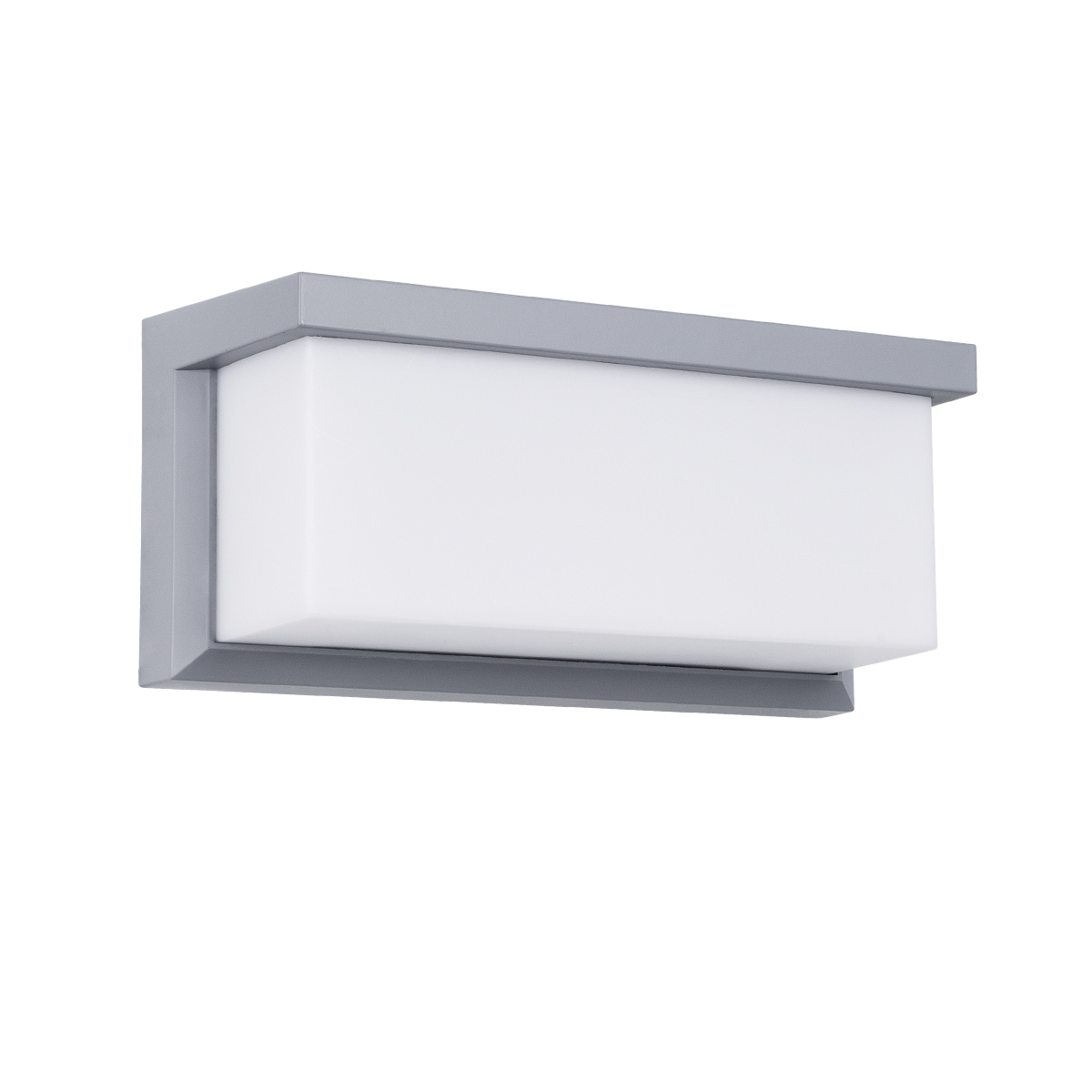 GLOBOSTAR® CITYSCAPE 60698 Μοντέρνο Φωτιστικό Τοίχου - Απλίκα LED 18W 1890lm 120° AC 220-240V Αδιάβροχο IP65 Φυσικό Λευκό 4500K - Bridgelux SMD Chip - Γκρι Ματ - Μ23.5 x Π11 x Υ10cm - 3 Χρόνια Εγγύηση - Image 2
