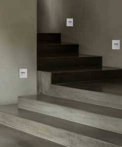 kelvo® STEPART KLV-101-0079 Χωνευτό Φωτιστικό Σκαλοπατιού / Διαδρόμου LED 3W 375lm 45° AC 220-240V Αδιάβροχο IP65 Θερμό Λευκό 2700K – Lumileds SMD Chip & TÜV SÜD Driver – Λευκό Ματ – Μ8.5 x Π5 x Υ8.5cm / Q6.7 x 6.7cm – 5 Χρόνια Εγγύηση