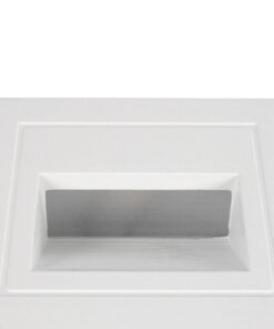 kelvo® STEPART KLV-101-0079 Χωνευτό Φωτιστικό Σκαλοπατιού / Διαδρόμου LED 3W 375lm 45° AC 220-240V Αδιάβροχο IP65 Θερμό Λευκό 2700K – Lumileds SMD Chip & TÜV SÜD Driver – Λευκό Ματ – Μ8.5 x Π5 x Υ8.5cm / Q6.7 x 6.7cm – 5 Χρόνια Εγγύηση