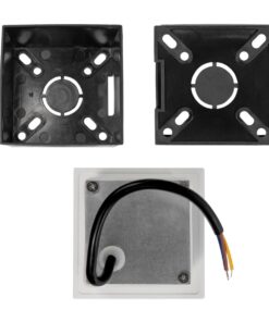 kelvo® STEPART KLV-101-0079 Χωνευτό Φωτιστικό Σκαλοπατιού / Διαδρόμου LED 3W 375lm 45° AC 220-240V Αδιάβροχο IP65 Θερμό Λευκό 2700K – Lumileds SMD Chip & TÜV SÜD Driver – Λευκό Ματ – Μ8.5 x Π5 x Υ8.5cm / Q6.7 x 6.7cm – 5 Χρόνια Εγγύηση