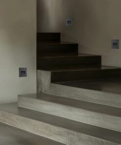 kelvo® STEPART KLV-101-0078 Χωνευτό Φωτιστικό Σκαλοπατιού / Διαδρόμου LED 3W 375lm 45° AC 220-240V Αδιάβροχο IP65 Θερμό Λευκό 2700K – Lumileds SMD Chip & TÜV SÜD Driver – Γκρι Ανθρακί Ματ – Μ8.5 x Π5 x Υ8.5cm / Q6.7 x 6.7cm – 5 Χρόνια Εγγύηση