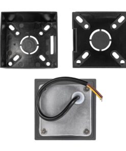 kelvo® STEPART KLV-101-0078 Χωνευτό Φωτιστικό Σκαλοπατιού / Διαδρόμου LED 3W 375lm 45° AC 220-240V Αδιάβροχο IP65 Θερμό Λευκό 2700K – Lumileds SMD Chip & TÜV SÜD Driver – Γκρι Ανθρακί Ματ – Μ8.5 x Π5 x Υ8.5cm / Q6.7 x 6.7cm – 5 Χρόνια Εγγύηση