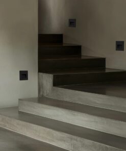 kelvo® STEPART KLV-101-0077 Χωνευτό Φωτιστικό Σκαλοπατιού / Διαδρόμου LED 3W 375lm 45° AC 220-240V Αδιάβροχο IP65 Θερμό Λευκό 2700K – Lumileds SMD Chip & TÜV SÜD Driver – Μαύρο Ματ – Μ8.5 x Π5 x Υ8.5cm / Q6.7 x 6.7cm – 5 Χρόνια Εγγύηση