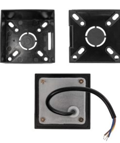 kelvo® STEPART KLV-101-0077 Χωνευτό Φωτιστικό Σκαλοπατιού / Διαδρόμου LED 3W 375lm 45° AC 220-240V Αδιάβροχο IP65 Θερμό Λευκό 2700K – Lumileds SMD Chip & TÜV SÜD Driver – Μαύρο Ματ – Μ8.5 x Π5 x Υ8.5cm / Q6.7 x 6.7cm – 5 Χρόνια Εγγύηση