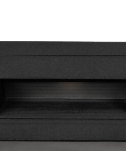 kelvo® STEPART KLV-101-0080 Χωνευτό Φωτιστικό Σκαλοπατιού / Διαδρόμου LED 3W 375lm 45° AC 220-240V Αδιάβροχο IP65 Θερμό Λευκό 2700K – Lumileds SMD Chip & TÜV SÜD Driver – Μαύρο Ματ – Μ10.5 x Π4.5 x Υ6cm / Q9.1 x 4.5cm – 5 Χρόνια Εγγύηση
