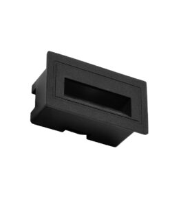 kelvo® STEPART KLV-101-0080 Χωνευτό Φωτιστικό Σκαλοπατιού / Διαδρόμου LED 3W 375lm 45° AC 220-240V Αδιάβροχο IP65 Θερμό Λευκό 2700K – Lumileds SMD Chip & TÜV SÜD Driver – Μαύρο Ματ – Μ10.5 x Π4.5 x Υ6cm / Q9.1 x 4.5cm – 5 Χρόνια Εγγύηση