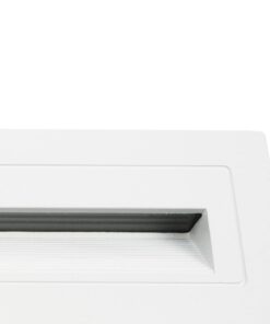 kelvo® STEPART KLV-101-0088 Χωνευτό Φωτιστικό Σκαλοπατιού / Διαδρόμου LED 4W 500lm 45° AC 220-240V Αδιάβροχο IP65 Θερμό Λευκό 2700K – Lumileds SMD Chip & TÜV SÜD Driver – Λευκό Ματ – Μ21 x Π5.5 x Υ6.5cm / Q20.3 x 5.6cm – 5 Χρόνια Εγγύηση