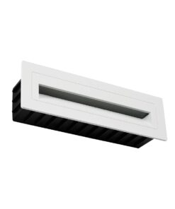 kelvo® STEPART KLV-101-0088 Χωνευτό Φωτιστικό Σκαλοπατιού / Διαδρόμου LED 4W 500lm 45° AC 220-240V Αδιάβροχο IP65 Θερμό Λευκό 2700K – Lumileds SMD Chip & TÜV SÜD Driver – Λευκό Ματ – Μ21 x Π5.5 x Υ6.5cm / Q20.3 x 5.6cm – 5 Χρόνια Εγγύηση