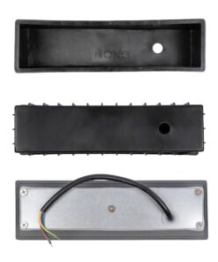 kelvo® STEPART KLV-101-0087 Χωνευτό Φωτιστικό Σκαλοπατιού / Διαδρόμου LED 4W 500lm 45° AC 220-240V Αδιάβροχο IP65 Θερμό Λευκό 2700K – Lumileds SMD Chip & TÜV SÜD Driver – Γκρι Ανθρακί Ματ – Μ21 x Π5.5 x Υ6.5cm / Q20.3 x 5.6cm – 5 Χρόνια Εγγύηση