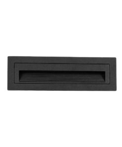 kelvo® STEPART KLV-101-0086 Χωνευτό Φωτιστικό Σκαλοπατιού / Διαδρόμου LED 4W 500lm 45° AC 220-240V Αδιάβροχο IP65 Θερμό Λευκό 2700K – Lumileds SMD Chip & TÜV SÜD Driver – Μαύρο Ματ – Μ21 x Π5.5 x Υ6.5cm / Q20.3 x 5.6cm – 5 Χρόνια Εγγύηση