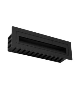 kelvo® STEPART KLV-101-0086 Χωνευτό Φωτιστικό Σκαλοπατιού / Διαδρόμου LED 4W 500lm 45° AC 220-240V Αδιάβροχο IP65 Θερμό Λευκό 2700K – Lumileds SMD Chip & TÜV SÜD Driver – Μαύρο Ματ – Μ21 x Π5.5 x Υ6.5cm / Q20.3 x 5.6cm – 5 Χρόνια Εγγύηση
