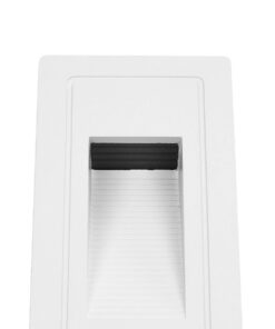 kelvo® STEPART KLV-101-0091 Χωνευτό Φωτιστικό Σκαλοπατιού / Διαδρόμου LED 3W 375lm 45° AC 220-240V Αδιάβροχο IP65 Θερμό Λευκό 2700K – Lumileds SMD Chip & TÜV SÜD Driver – Λευκό Ματ – Μ6 x Π5.5 x Υ10cm / Q5 x 9.6cm – 5 Χρόνια Εγγύηση