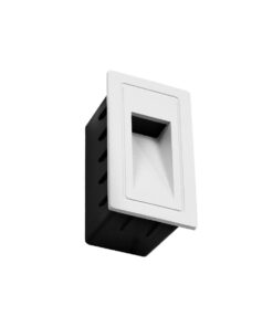 kelvo® STEPART KLV-101-0091 Χωνευτό Φωτιστικό Σκαλοπατιού / Διαδρόμου LED 3W 375lm 45° AC 220-240V Αδιάβροχο IP65 Θερμό Λευκό 2700K – Lumileds SMD Chip & TÜV SÜD Driver – Λευκό Ματ – Μ6 x Π5.5 x Υ10cm / Q5 x 9.6cm – 5 Χρόνια Εγγύηση