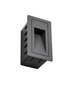 kelvo® STEPART KLV-101-0090 Χωνευτό Φωτιστικό Σκαλοπατιού / Διαδρόμου LED 3W 375lm 45° AC 220-240V Αδιάβροχο IP65 Θερμό Λευκό 2700K – Lumileds SMD Chip & TÜV SÜD Driver – Γκρι Ανθρακί Ματ – Μ6 x Π5.5 x Υ10cm / Q5 x 9.6cm – 5 Χρόνια Εγγύηση