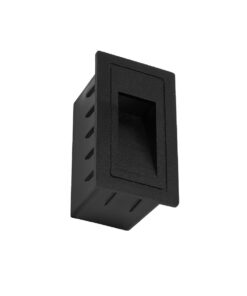 kelvo® STEPART KLV-101-0089 Χωνευτό Φωτιστικό Σκαλοπατιού / Διαδρόμου LED 3W 375lm 45° AC 220-240V Αδιάβροχο IP65 Θερμό Λευκό 2700K – Lumileds SMD Chip & TÜV SÜD Driver – Μαύρο Ματ – Μ6 x Π5.5 x Υ10cm / Q5 x 9.6cm – 5 Χρόνια Εγγύηση