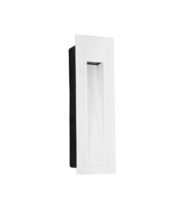 kelvo® STEPART KLV-101-0094 Χωνευτό Φωτιστικό Σκαλοπατιού / Διαδρόμου LED 3W 375lm 45° AC 220-240V Αδιάβροχο IP65 Θερμό Λευκό 2700K – Lumileds SMD Chip & TÜV SÜD Driver – Λευκό Ματ – Μ6.5 x Π6.5 x Υ21cm / Q5.4 x 18.9cm – 5 Χρόνια Εγγύηση