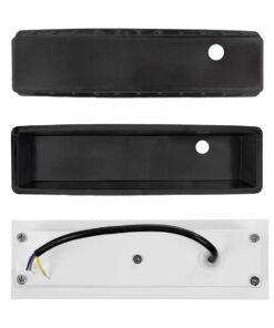 kelvo® STEPART KLV-101-0094 Χωνευτό Φωτιστικό Σκαλοπατιού / Διαδρόμου LED 3W 375lm 45° AC 220-240V Αδιάβροχο IP65 Θερμό Λευκό 2700K – Lumileds SMD Chip & TÜV SÜD Driver – Λευκό Ματ – Μ6.5 x Π6.5 x Υ21cm / Q5.4 x 18.9cm – 5 Χρόνια Εγγύηση