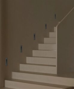 kelvo® STEPART KLV-101-0093 Χωνευτό Φωτιστικό Σκαλοπατιού / Διαδρόμου LED 3W 375lm 45° AC 220-240V Αδιάβροχο IP65 Θερμό Λευκό 2700K – Lumileds SMD Chip & TÜV SÜD Driver – Γκρι Ανθρακί Ματ – Μ6.5 x Π6.5 x Υ21cm / Q5.4 x 18.9cm – 5 Χρόνια Εγγύηση