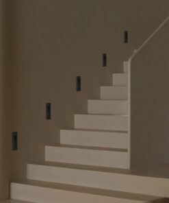 kelvo® STEPART KLV-101-0092 Χωνευτό Φωτιστικό Σκαλοπατιού / Διαδρόμου LED 3W 375lm 45° AC 220-240V Αδιάβροχο IP65 Θερμό Λευκό 2700K – Lumileds SMD Chip & TÜV SÜD Driver – Μαύρο Ματ – Μ6.5 x Π6.5 x Υ21cm / Q5.4 x 18.9cm – 5 Χρόνια Εγγύηση