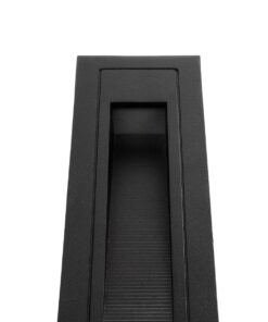 kelvo® STEPART KLV-101-0092 Χωνευτό Φωτιστικό Σκαλοπατιού / Διαδρόμου LED 3W 375lm 45° AC 220-240V Αδιάβροχο IP65 Θερμό Λευκό 2700K – Lumileds SMD Chip & TÜV SÜD Driver – Μαύρο Ματ – Μ6.5 x Π6.5 x Υ21cm / Q5.4 x 18.9cm – 5 Χρόνια Εγγύηση