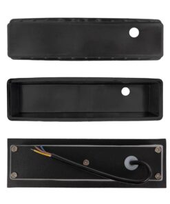 kelvo® STEPART KLV-101-0092 Χωνευτό Φωτιστικό Σκαλοπατιού / Διαδρόμου LED 3W 375lm 45° AC 220-240V Αδιάβροχο IP65 Θερμό Λευκό 2700K – Lumileds SMD Chip & TÜV SÜD Driver – Μαύρο Ματ – Μ6.5 x Π6.5 x Υ21cm / Q5.4 x 18.9cm – 5 Χρόνια Εγγύηση