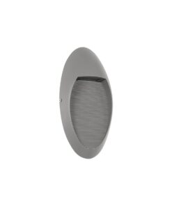 kelvo® STEPART KLV-101-0102 Φωτιστικό Σκαλοπατιού / Διαδρόμου LED 3W 375lm 45° AC 220-240V Αδιάβροχο IP65 Θερμό Λευκό 2700K – Lumileds SMD Chip & TÜV SÜD Driver – Γκρι Ανθρακί Ματ – Μ13 x Π5.5 x Υ26cm – 5 Χρόνια Εγγύηση