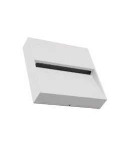 kelvo® STEPART KLV-101-0106 Φωτιστικό Σκαλοπατιού / Διαδρόμου LED 4W 500lm 45° AC 220-240V Αδιάβροχο IP65 Θερμό Λευκό 2700K – Lumileds SMD Chip & TÜV SÜD Driver – Λευκό Ματ – Μ15 x Π3.5 x Υ15cm – 5 Χρόνια Εγγύηση