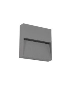 kelvo® STEPART KLV-101-0105 Φωτιστικό Σκαλοπατιού / Διαδρόμου LED 4W 500lm 45° AC 220-240V Αδιάβροχο IP65 Θερμό Λευκό 2700K – Lumileds SMD Chip & TÜV SÜD Driver – Γκρι Ανθρακί Ματ – Μ15 x Π3.5 x Υ15cm – 5 Χρόνια Εγγύηση