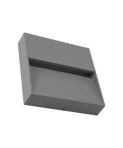 kelvo® STEPART KLV-101-0105 Φωτιστικό Σκαλοπατιού / Διαδρόμου LED 4W 500lm 45° AC 220-240V Αδιάβροχο IP65 Θερμό Λευκό 2700K – Lumileds SMD Chip & TÜV SÜD Driver – Γκρι Ανθρακί Ματ – Μ15 x Π3.5 x Υ15cm – 5 Χρόνια Εγγύηση