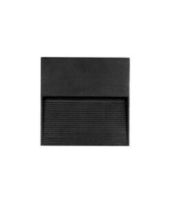 kelvo® STEPART KLV-101-0104 Φωτιστικό Σκαλοπατιού / Διαδρόμου LED 4W 500lm 45° AC 220-240V Αδιάβροχο IP65 Θερμό Λευκό 2700K – Lumileds SMD Chip & TÜV SÜD Driver – Μαύρο Ματ – Μ15 x Π3.5 x Υ15cm – 5 Χρόνια Εγγύηση