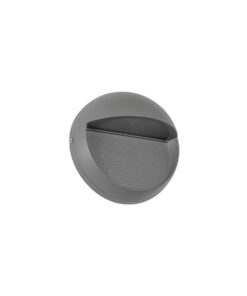 kelvo® STEPART KLV-101-0096 Φωτιστικό Σκαλοπατιού / Διαδρόμου LED 3W 375lm 45° AC 220-240V Αδιάβροχο IP65 Θερμό Λευκό 2700K – Lumileds SMD Chip & TÜV SÜD Driver – Γκρι Ανθρακί Ματ – Μ16 x Π8 x Υ16cm – 5 Χρόνια Εγγύηση