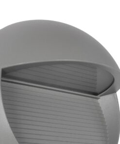 kelvo® STEPART KLV-101-0096 Φωτιστικό Σκαλοπατιού / Διαδρόμου LED 3W 375lm 45° AC 220-240V Αδιάβροχο IP65 Θερμό Λευκό 2700K – Lumileds SMD Chip & TÜV SÜD Driver – Γκρι Ανθρακί Ματ – Μ16 x Π8 x Υ16cm – 5 Χρόνια Εγγύηση