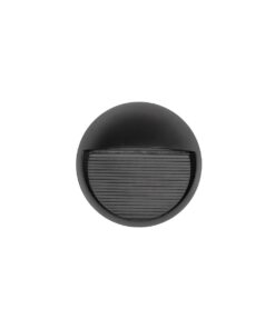kelvo® STEPART KLV-101-0095 Φωτιστικό Σκαλοπατιού / Διαδρόμου LED 3W 375lm 45° AC 220-240V Αδιάβροχο IP65 Θερμό Λευκό 2700K – Lumileds SMD Chip & TÜV SÜD Driver – Μαύρο Ματ – Μ16 x Π8 x Υ16cm – 5 Χρόνια Εγγύηση