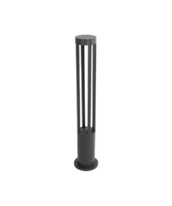 kelvo® GREMO KLV-101-0123 Φωτιστικό Κολωνάκι Κήπου LED 7W 875lm 45° AC 220-240V Αδιάβροχο IP65 Θερμό Λευκό 2700K – Bridgelux COB Chip & TÜV SÜD Driver – Γκρι Ανθρακί Ματ – Μ15.5 x Π15.5 x Υ80cm – 5 Χρόνια Εγγύηση