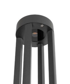kelvo® GREMO KLV-101-0123 Φωτιστικό Κολωνάκι Κήπου LED 7W 875lm 45° AC 220-240V Αδιάβροχο IP65 Θερμό Λευκό 2700K – Bridgelux COB Chip & TÜV SÜD Driver – Γκρι Ανθρακί Ματ – Μ15.5 x Π15.5 x Υ80cm – 5 Χρόνια Εγγύηση
