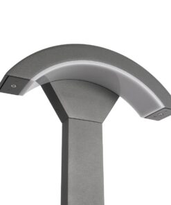kelvo® GREMO KLV-101-0125 Φωτιστικό Κολωνάκι Κήπου LED 10W 1250lm 45° AC 220-240V Αδιάβροχο IP65 Θερμό Λευκό 2700K – Lumileds SMD Chip & TÜV SÜD Driver – Γκρι Ανθρακί Ματ – Μ29.5 x Π11.5 x Υ50cm – 5 Χρόνια Εγγύηση
