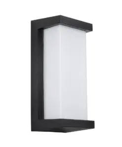 GLOBOSTAR® LOFT 60758 Μοντέρνο Φωτιστικό Τοίχου - Απλίκα LED 18W 1890lm 120° AC 220-240V Αδιάβροχο IP65 Φυσικό Λευκό 4500K - Bridgelux SMD Chip - Μαύρο Ματ - Μ24.5 x Π11 x Υ9.5cm - 3 Χρόνια Εγγύηση