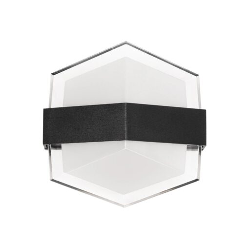 GLOBOSTAR® EMPIRE 60780 Μοντέρνο Φωτιστικό Τοίχου – Απλίκα LED 12W 1260lm 120° AC 220-240V Αδιάβροχο IP65 Φυσικό Λευκό 4500K – Bridgelux SMD Chip & TÜV SÜD Driver – Μαύρο Ματ – Μ18.5 x Π10 x Υ17.5cm – 3 Χρόνια Εγγύηση