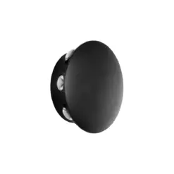 GLOBOSTAR® SOL 60796 Μοντέρνο Φωτιστικό Τοίχου - Απλίκα LED 16W 2000lm 30° AC 220-240V Αδιάβροχο IP65 Θερμό Λευκό 2700K - CREE XPE Chip & TÜV SÜD Driver - Μαύρο Ματ - Μ16 x Π5.5 x Υ16cm - 5 Χρόνια Εγγύηση