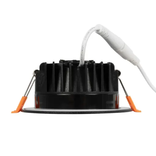 GLOBOSTAR® WATERA 60897 Χωνευτό Downlight Σποτ Panel Μπάνιου & WC LED 12W 1500lm 120° AC 220-240V Αδιάβροχο IP54 Ρυθμιζόμενο Λευκό CCT με Διακόπτη στο Σώμα 2700K/4500K/6000K Dimmable - Lumileds SMD Chip & TÜV SÜD Driver - Μαύρο Ματ - Μ10.8 x Π10.8 x Υ3.2cm / Q9cm - 3 Χρόνια Εγγύηση - Image 4