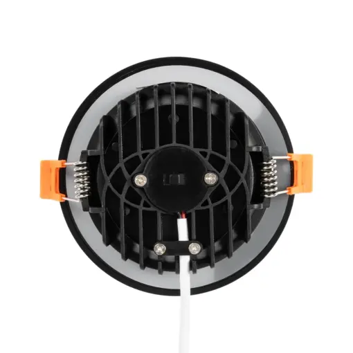 GLOBOSTAR® WATERA 60897 Χωνευτό Downlight Σποτ Panel Μπάνιου & WC LED 12W 1500lm 120° AC 220-240V Αδιάβροχο IP54 Ρυθμιζόμενο Λευκό CCT με Διακόπτη στο Σώμα 2700K/4500K/6000K Dimmable - Lumileds SMD Chip & TÜV SÜD Driver - Μαύρο Ματ - Μ10.8 x Π10.8 x Υ3.2cm / Q9cm - 3 Χρόνια Εγγύηση - Image 6