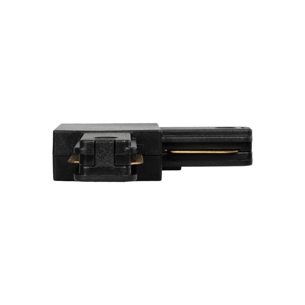 GLOBOSTAR® EUROTRACK-1PH 60905 Μονοφασικός Σύνδεσμος Γ Ράγας 2 Καλωδίων 1L+1N για Σύστημα Ράγας Eurotrack-1PH AC 220-240V IP20 - Μαύρο Ματ - Μ6.5 x Π6.5 x Υ1.6cm - Image 4