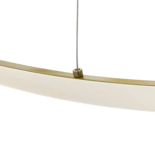 GLOBOSTAR® DEXTER 60920 Μοντέρνο Κρεμαστό Φωτιστικό Οροφής LED 120W 13440lm 300° AC 220-240V IP20 Ρυθμιζόμενο Λευκό CCT με Χειριστήριο από 2700K έως 6000K Dimmable - Lumileds SMD Chip - Χρυσό Βούρτσας - Μ103 x Π103 x Υ30cm - 3 Χρόνια Εγγύηση - Image 7